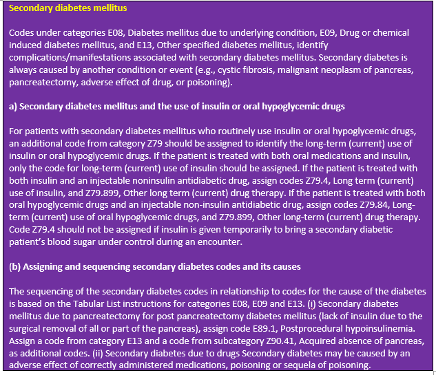 Diabetes Icd 10 Mellitus Type 1 And 2 Insipidus Examples 9358