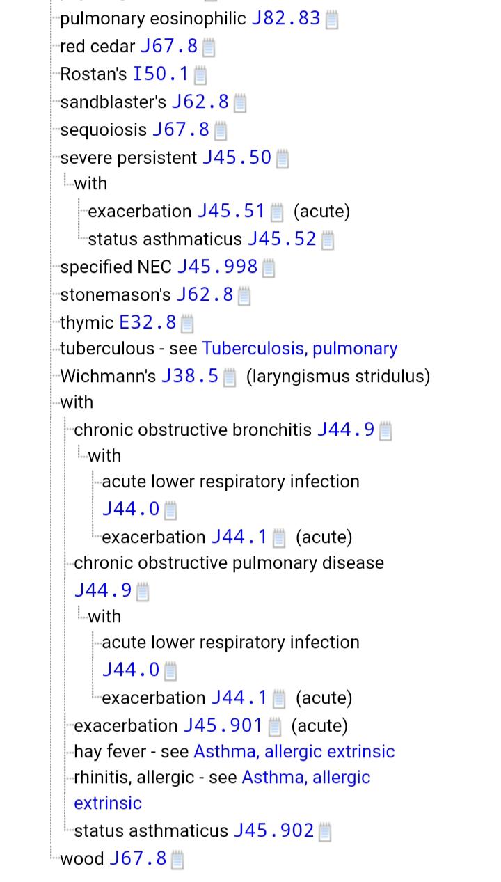 Asthma ICD 10 Coding Guidelines along with Examples