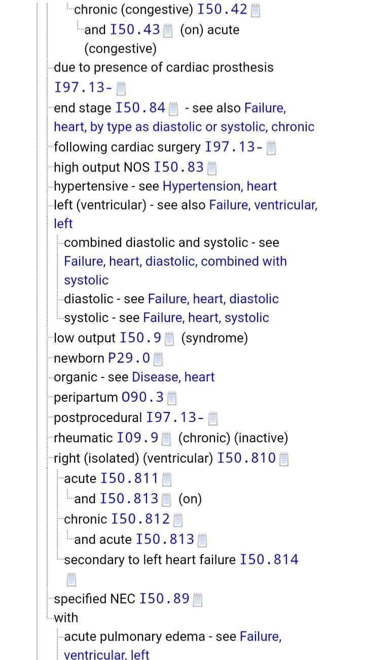 Chf Icd 10 Codes Guidelines And Examples Congestive Heart Failure